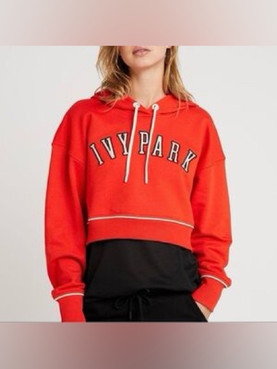IVY PARK Tops - Ivy Park Cropped Baseball Hoodie